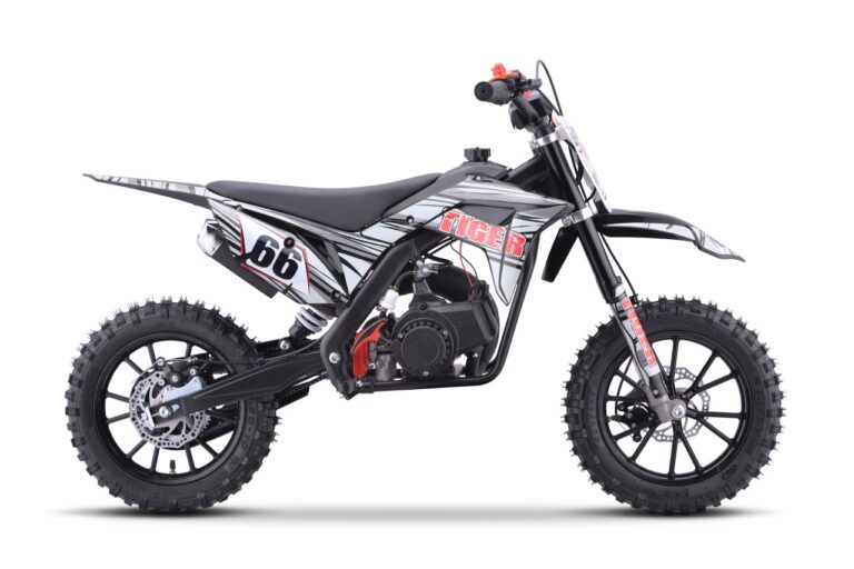 MOTOR SPALINOWY DLA DZIECI 49cc TIGER Czarny, Maks. 40 km/h, Rama Metalowa