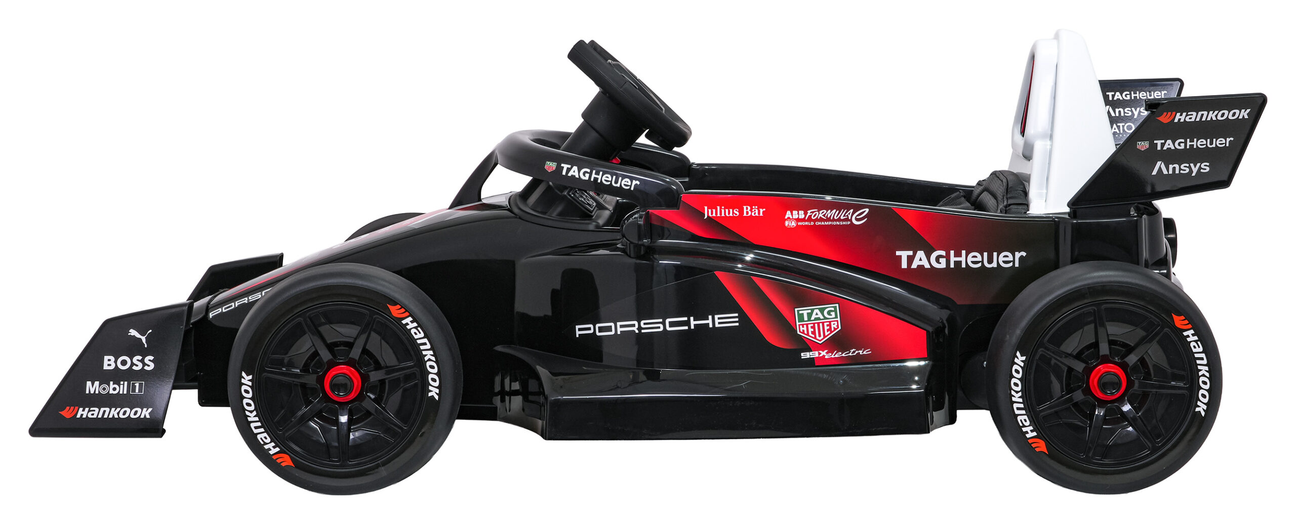 Elektryczny bolid dziecięcy Porsche Formula E 12V, czerwony, z pilotem 2,4 GHz – zdjęcie 5