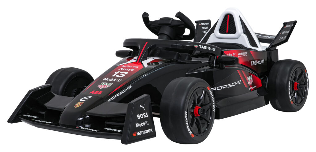 Elektryczny bolid dziecięcy Porsche Formula E 12V, czerwony, z pilotem 2,4 GHz