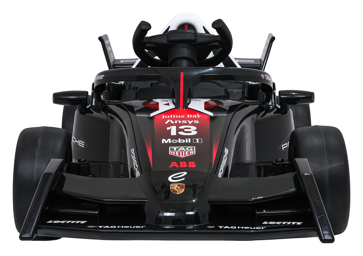 Elektryczny bolid dziecięcy Porsche Formula E 12V, czerwony, z pilotem 2,4 GHz – zdjęcie 3