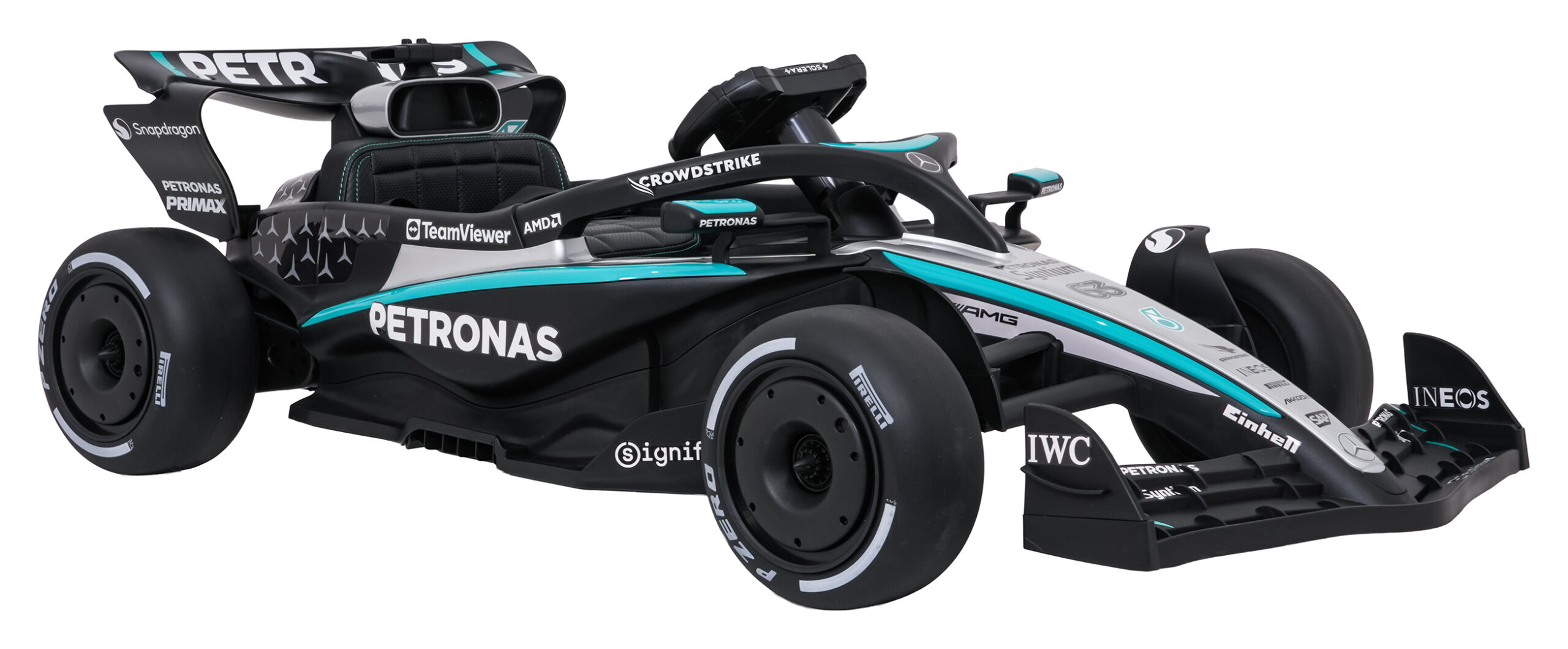 Elektryczny bolid dla dzieci AMG Petronas F1, czarny, 12 V, z pilotem 2,4 GHz – zdjęcie 4
