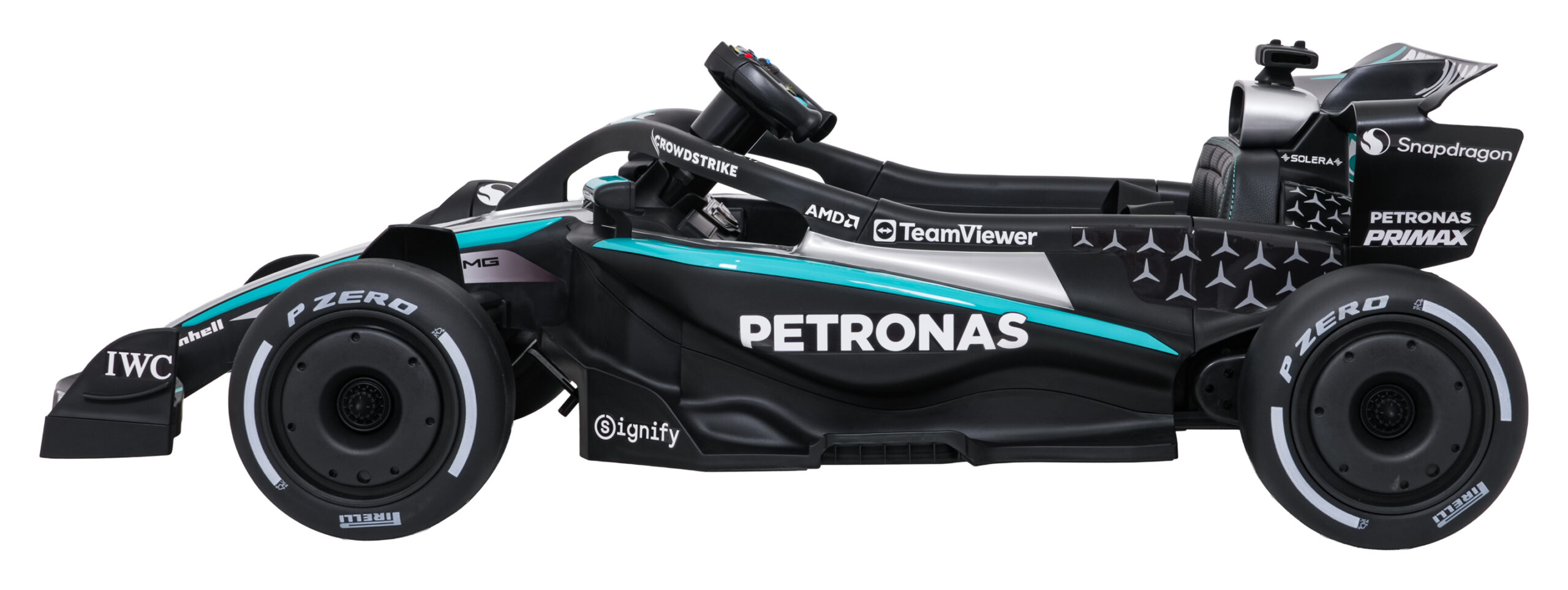 Elektryczny bolid dla dzieci AMG Petronas F1, czarny, 12 V, z pilotem 2,4 GHz – zdjęcie 6
