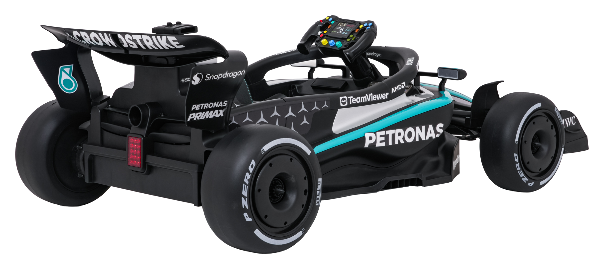 Elektryczny bolid dla dzieci AMG Petronas F1, czarny, 12 V, z pilotem 2,4 GHz – zdjęcie 10