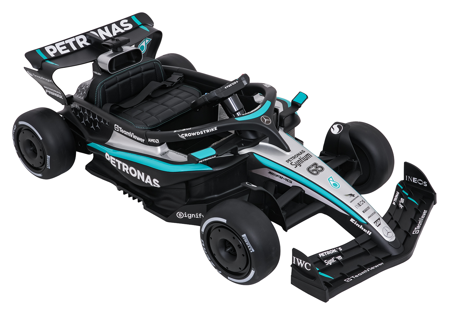 Elektryczny bolid dla dzieci AMG Petronas F1, czarny, 12 V, z pilotem 2,4 GHz – zdjęcie 11