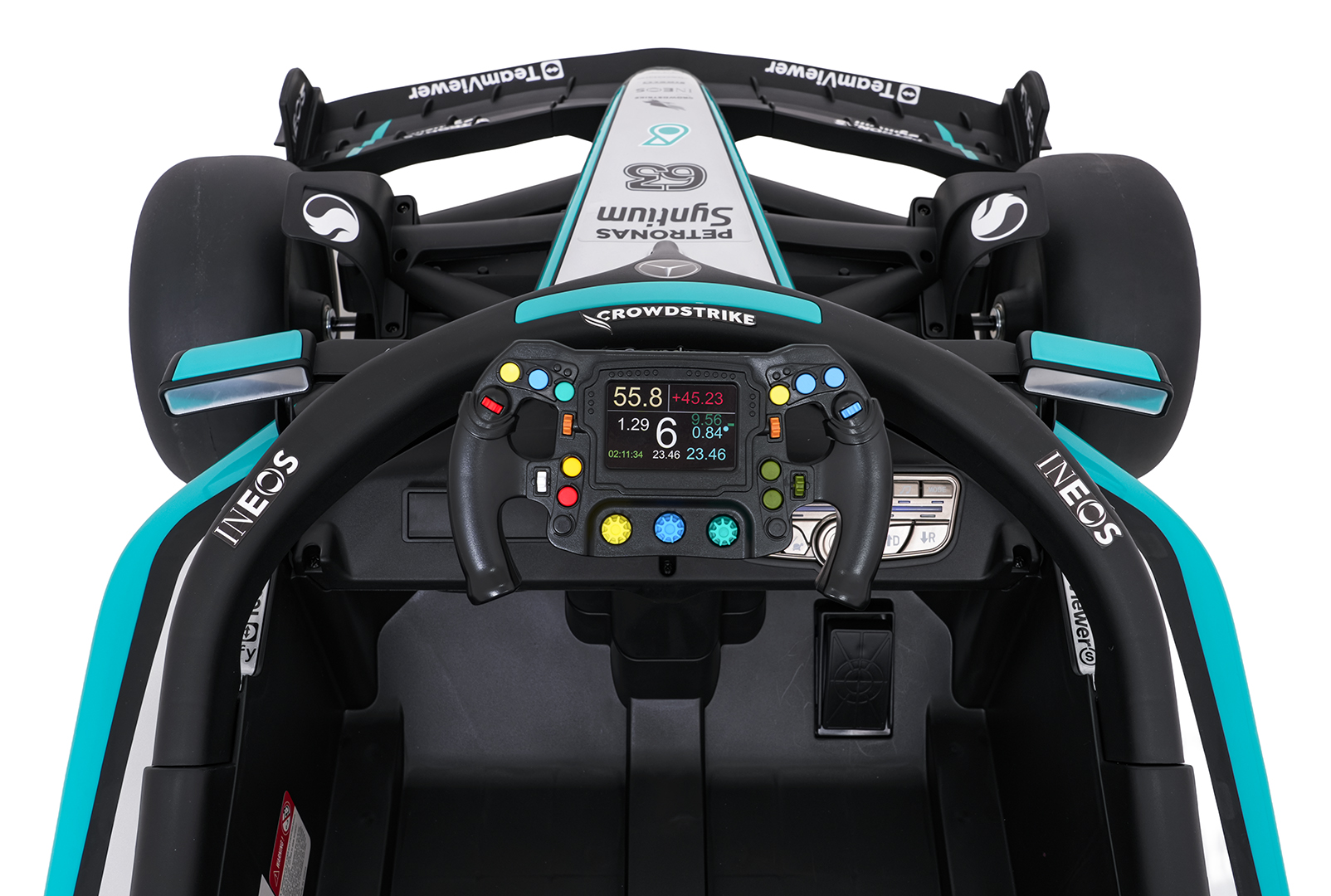 Elektryczny bolid dla dzieci AMG Petronas F1, czarny, 12 V, z pilotem 2,4 GHz – zdjęcie 15